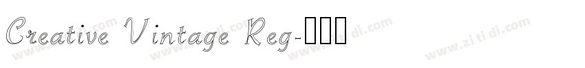 Creative Vintage Reg字体转换